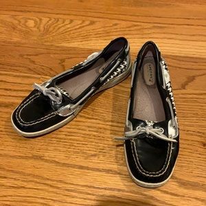 Black Houndstooth Sperry